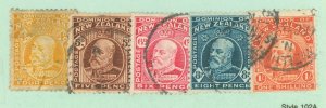 New Zealand #135-139 Used Single (King)