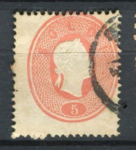 AUSTRIA LEVANT; 1860s classic F. Joseph issue fine used Shade of 5sl. value