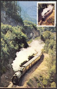 Canada British Columbia Trains Royal Hudson 25c Maxi Card