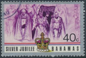 Bahamas  SC# 405 Used QE II 25th Anniversary  see details & scans