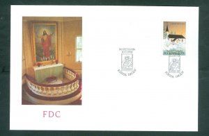 Aland. FDC 1990. Christmas Lumparlands Church. Sc.# 39