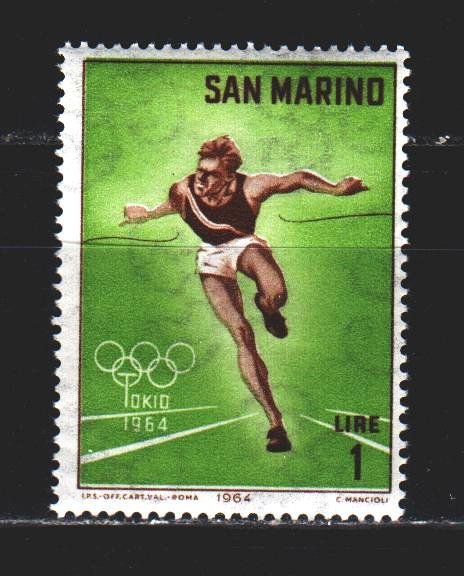 San Marino. 1964. 802. Running, Tokyo Summer Olympics. MNH.