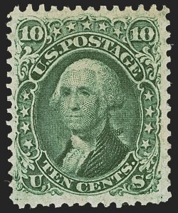 MOMEN: US STAMPS #68 MINT OG H VF+ PF CERT LOT #76657