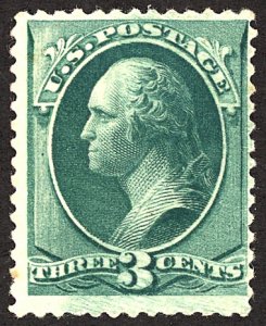 U.S. #207 MINT OG NH Tiny gum stains