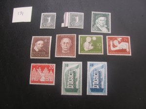 GERMANY 1950S MNH LOT  (131)