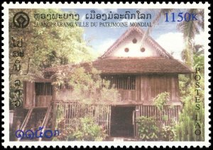 Laos 1999 Sc 1405-1407 Buildings Marker CV $14.50 