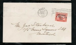 Newfoundland #C3h Very Fine Used On Cover To Montreal
