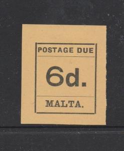 Malta 1925 Postage Due 6d MM SG D8