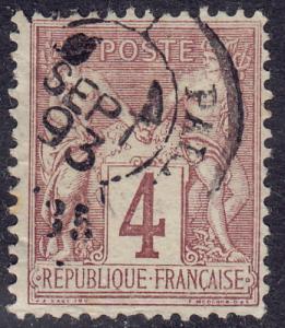 France - 1877 - Scott #90 - used - Peace and Commerce