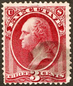 US Stamps # O12 Official Used F+ Fresh Light Cancel Scott Value $225.00