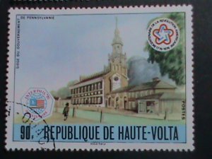 UPPER VOLTA STAMP-1976-BICENTENARY OF AMERICAN REVOLUTION CTO SET   VERY FINE