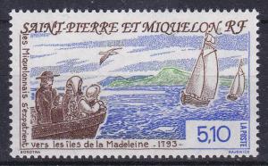 St.Pierre-Miquelon 591 MNH 1993 Move to Canada