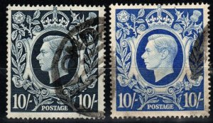 Great Britain #251-251A  F-VF Used CV $27.00 (X2794)