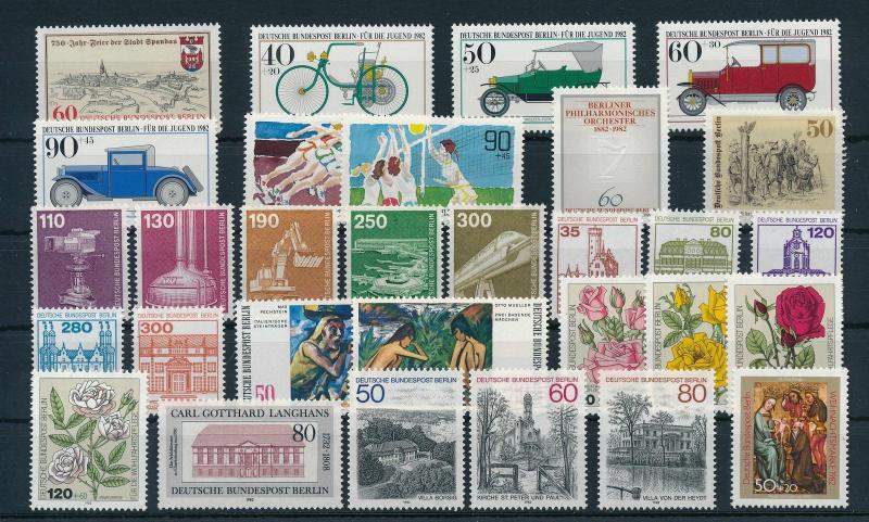 West Germany Berlin 1982 Complete Year Set MNH