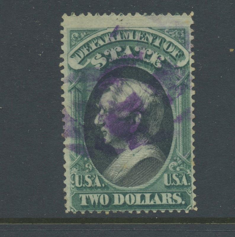 Scott #O68 State Dept Official Used Stamp w/Captured Imprint Variety (#O68-7)