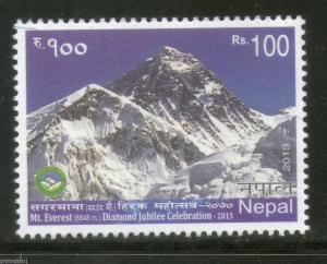 Nepal 2013 Mt. Everest Mountain (8848m) Geology Nature MNH # 462