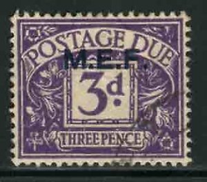 MEF - Postage due 3 p. round point variety after the F