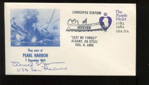 Survivor of USS San Francisco Pearl Harbor Survivor Sign Cover LV6400