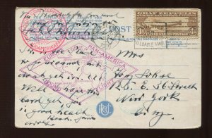 C14 Graf Zeppelin on APR 30 1930 Picture Post Card to NY (Cv 929)