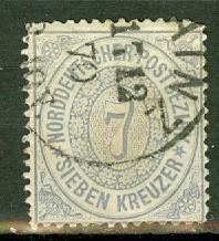 North German Confederation 22 used CV $12