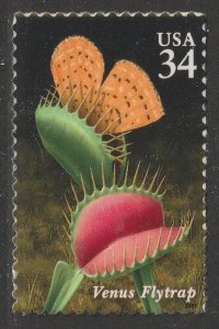US 3528 Carnivorous Plants Venus Flystrap 34c single MNH 2001