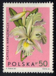 Poland   #1349   used   1965    orchids   50g