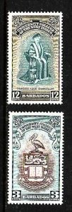 Barbados-Sc#228-9-unused NH set-University Issue-Omnibus-1951-