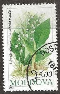 Moldova, Scott # 99  used.  Flowers.  1993.  (M27)