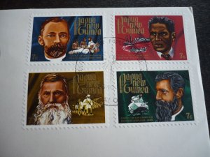 Postal History - Papua New Guinea - Scott# 355-358 - First Day Cover