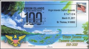 17-091, 2017, Virgin Islands, Capital Grounds, Transfer Centennial, Event Cover