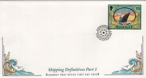 Guernsey 1998-2000 FDC Sc 663 5pd H.M.Y. Britannia