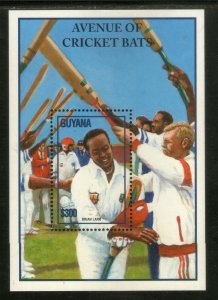 Guyana 1995 Cricket Brian Lara Avenue of Bats Sport Sc 2911 M/s MNH # 5171