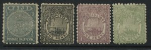 Fiji 1892-96 values to 2d mint o.g.