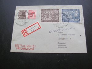 GERMANY POST WAR   1948 FDC LEIPZIG VERY NICE (100)