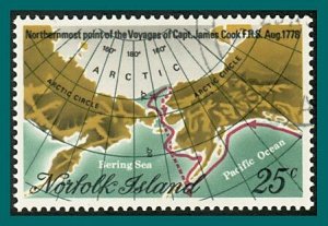 Norfolk Island 1978 Northern Voyages, 25c used  #235,SG213