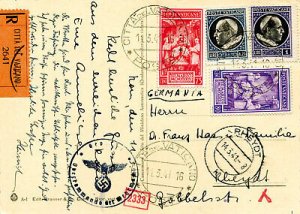 Coronation Cent. 80 on postcard