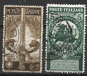 COLLECTION LOT 14596 ITALY #119-20 1911 CV+$41