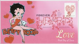 SC 4956, 2015, Forever Hearts, Betty Boop, White Stamp, DCP Item 15-004