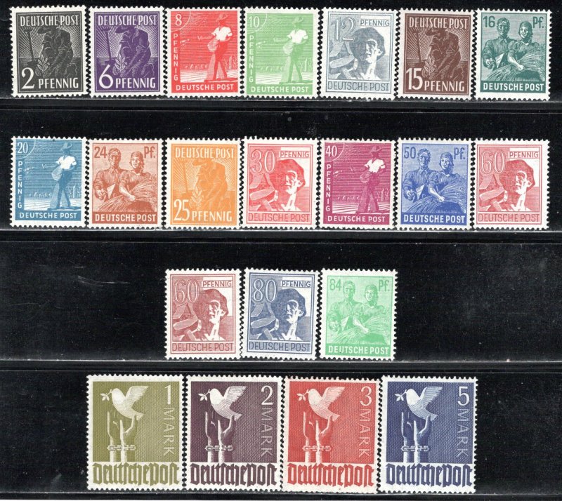 Germany AM Post Scott # 557 - 577, mint nh, incl # 571a