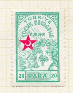 Turkey Crescent 1940 Child Welfare Issue Fine Mint Hinged 20p. NW-270711