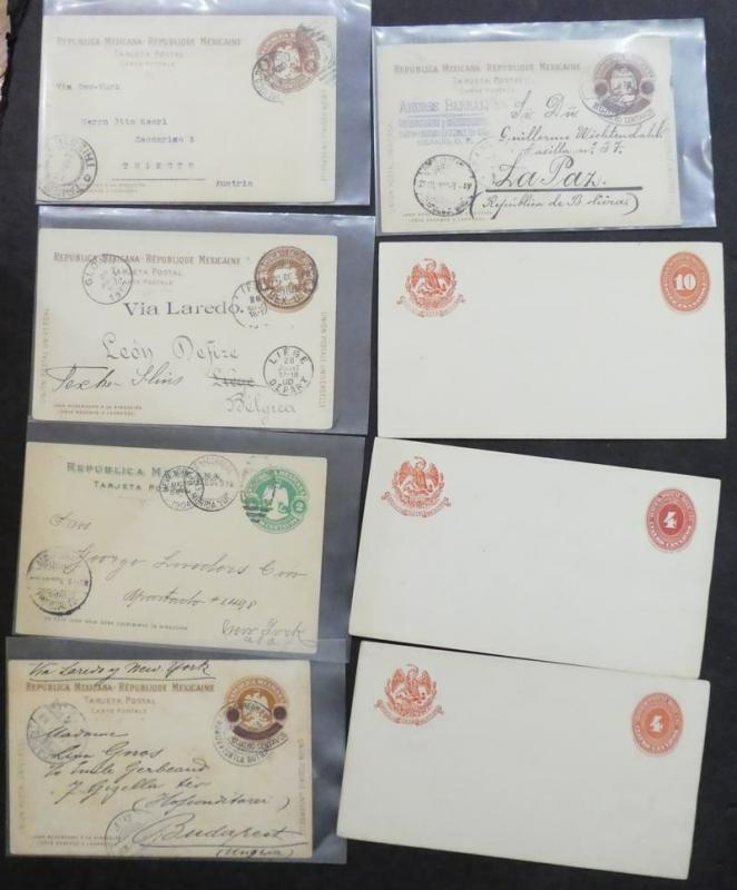 EDW1949SELL : MEXICO Fantastic Mint & Used collection of 60 Postal History items