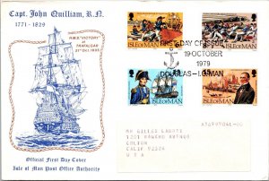 Isle Of Man 1979 FDC - Capt John Quilliam - Douglas - F67006