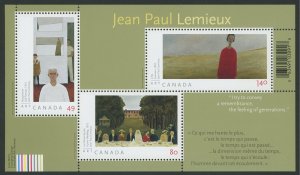 Canada 2068 - Jean Paul Lemieux - Souvenir Sheet - Mint nh - Post Office fresh