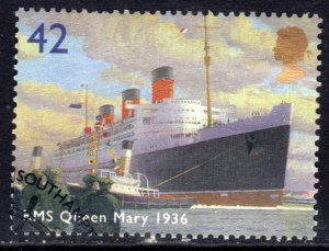 GB 2004 QE2 42p Ocean Liners RMS Queen Mary 1936 SG 2450 ex fdc ( D1391 )