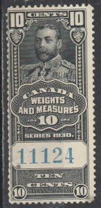 Canada   VanDam   FWM 61    (O)  /  Tax Weights  1930  ($$)