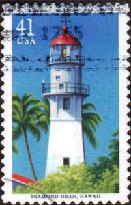 US Used 41 cent Scott# 4146 Diamond Head Lighthouse - Haw...