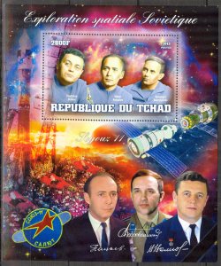 Chad 2013 Space Soyouz 11 (7) S/S MNH