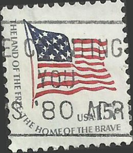 # 1597a USED SMALL BLOCK TAGGING FORT McHENRY FLAG