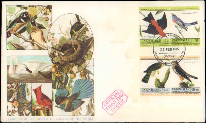 Saint Vincent, Birds, First Day Cover