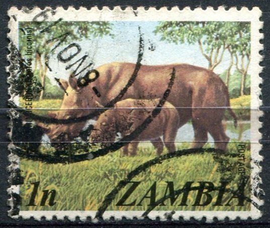 Zambia Sc#135 Used, 1n multi, Definitives 1975-1981 (1975)